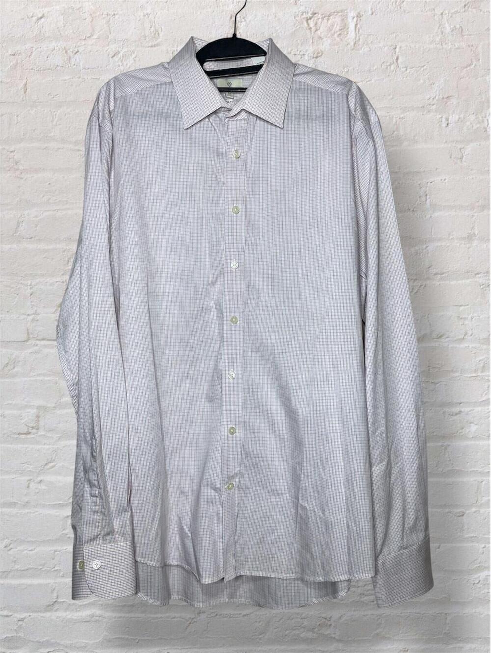 GANT Men Micro-Check Dress Shirt Old Money Style Academia XL